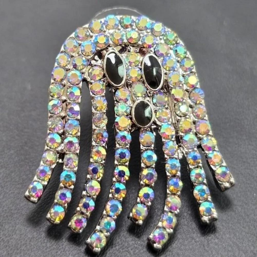 🎃‎ Sparkly Rhinestone Ghost Earrings (NWOT)